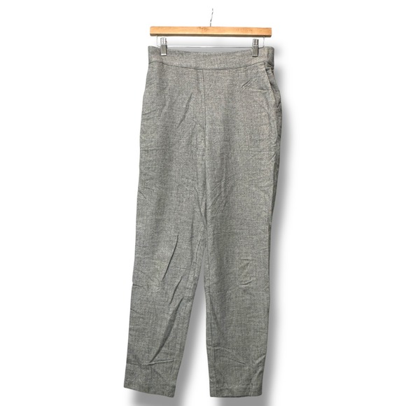 J.McLaughlin Gray Pull-On Straight Leg Pants Size S Classic Stretch Work Trouser - Picture 1 of 7